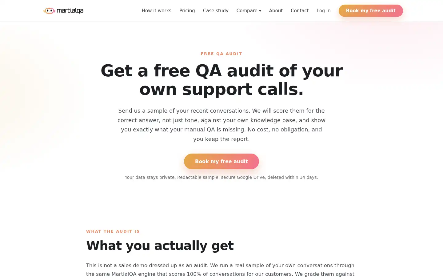 Screenshot of martialqa.co.za