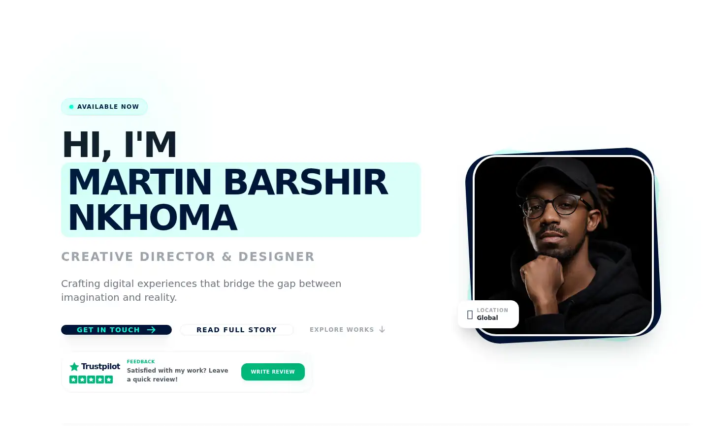 Screenshot of martinbarsh.com