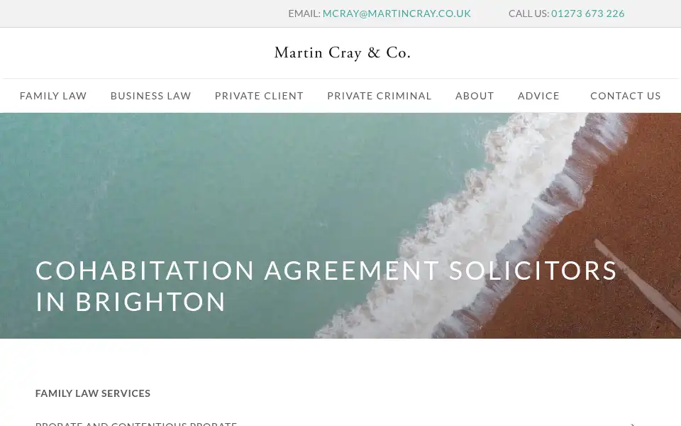 Screenshot of martincray.co.uk