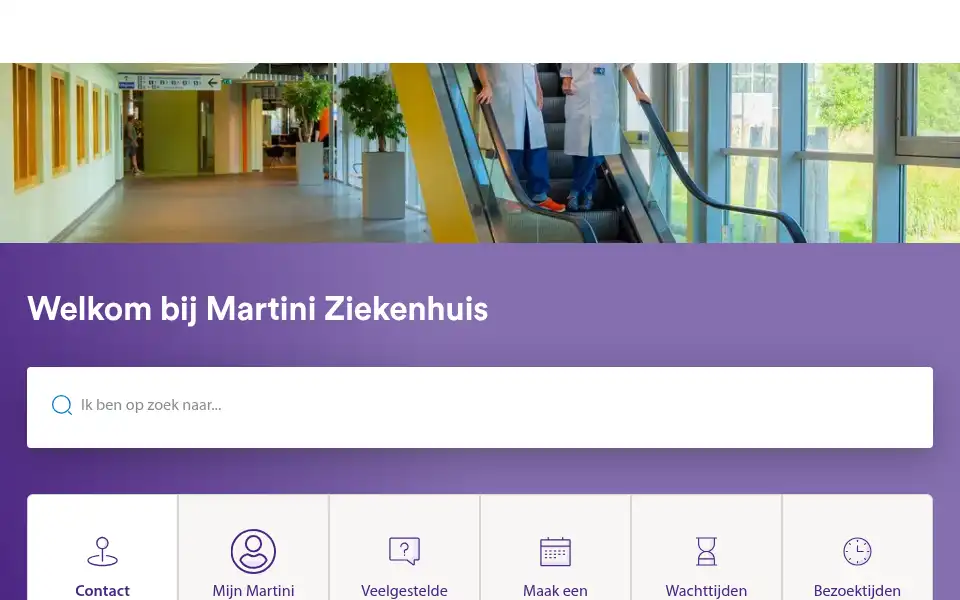 Screenshot of martiniziekenhuis.nl