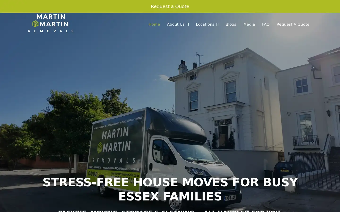 Screenshot of martinmartinremovals.com