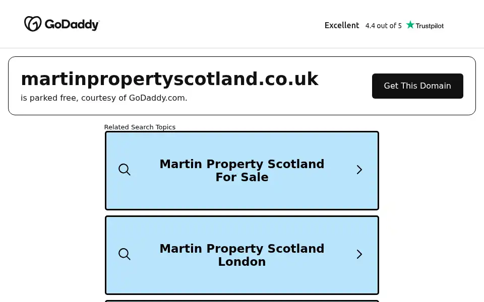 Screenshot of martinpropertyscotland.co.uk