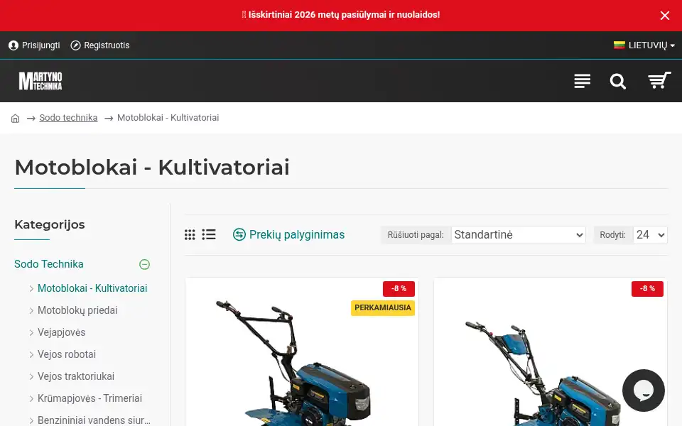 Screenshot of martynotechnika.lt