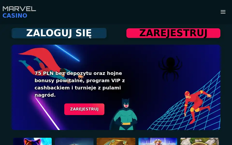 Screenshot of marvelcas.com