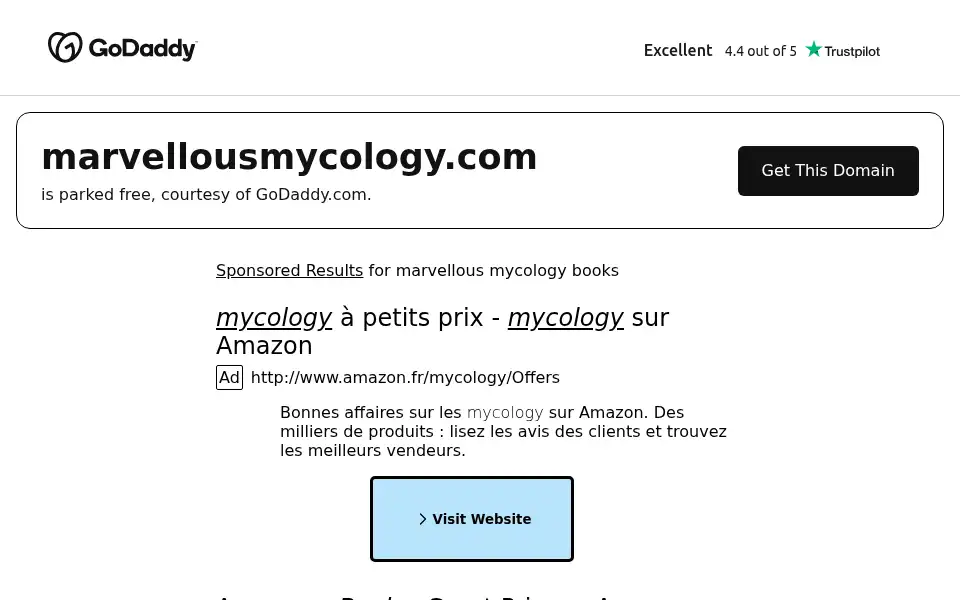 Screenshot of marvellousmycology.com