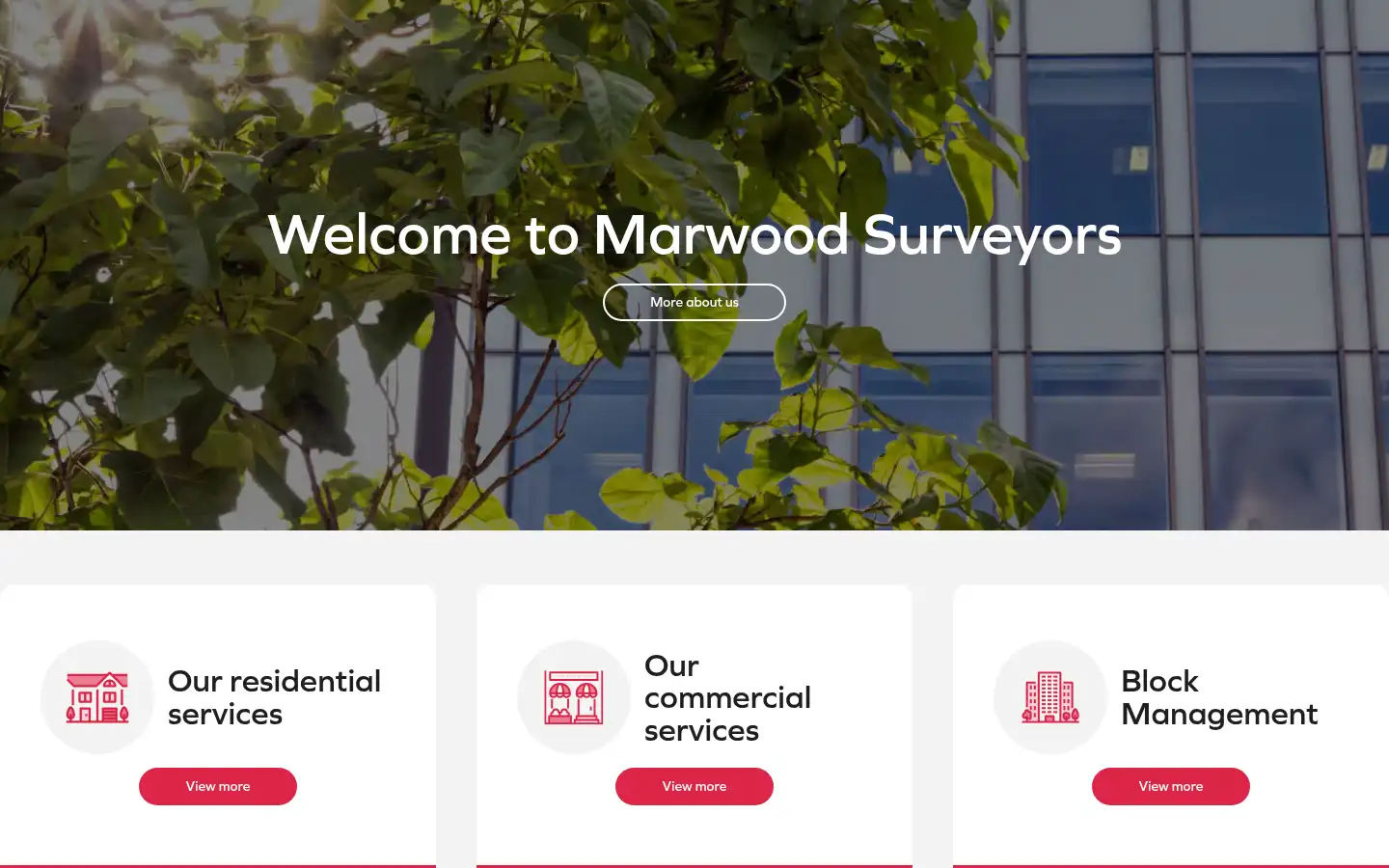 Screenshot of marwoodsurveyors.com