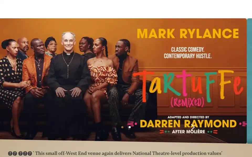 Screenshot of marylebonetheatre.com