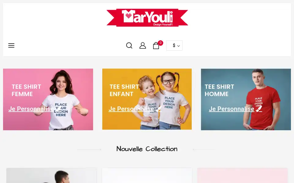 Screenshot of maryouli.com