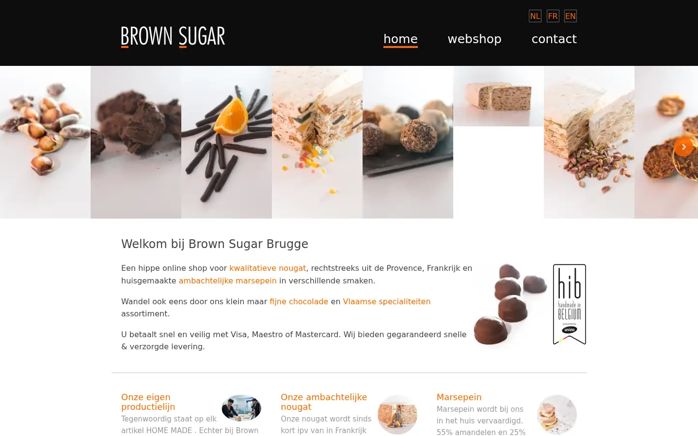 Screenshot of marzipan-nougatshop.be