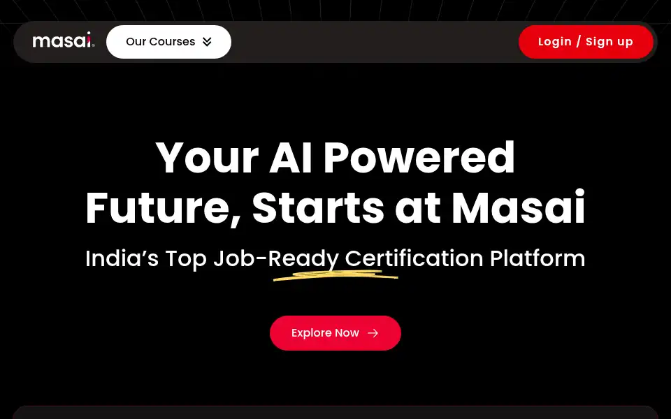 Screenshot of masaischool.com