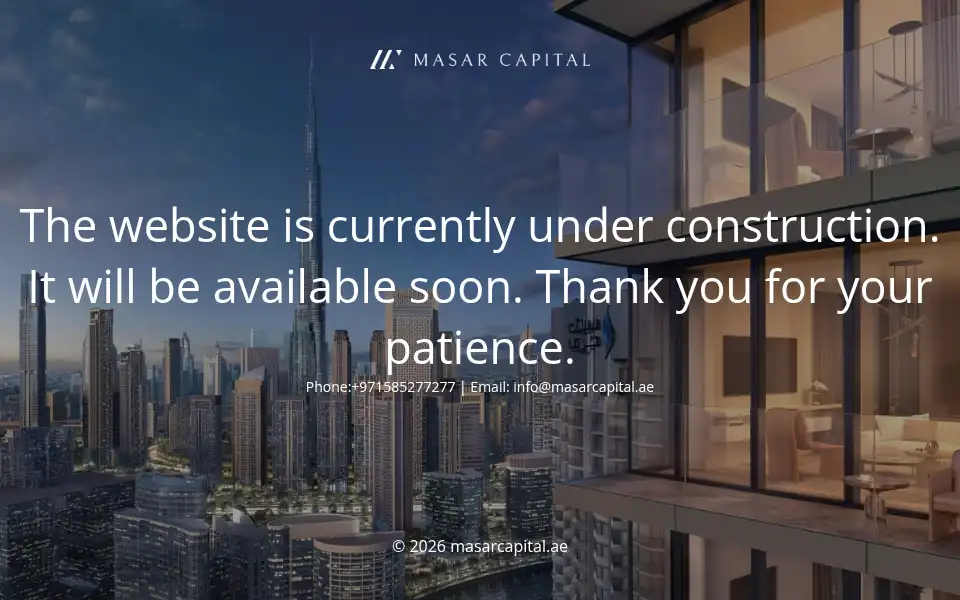 Screenshot of masarcapital.ae