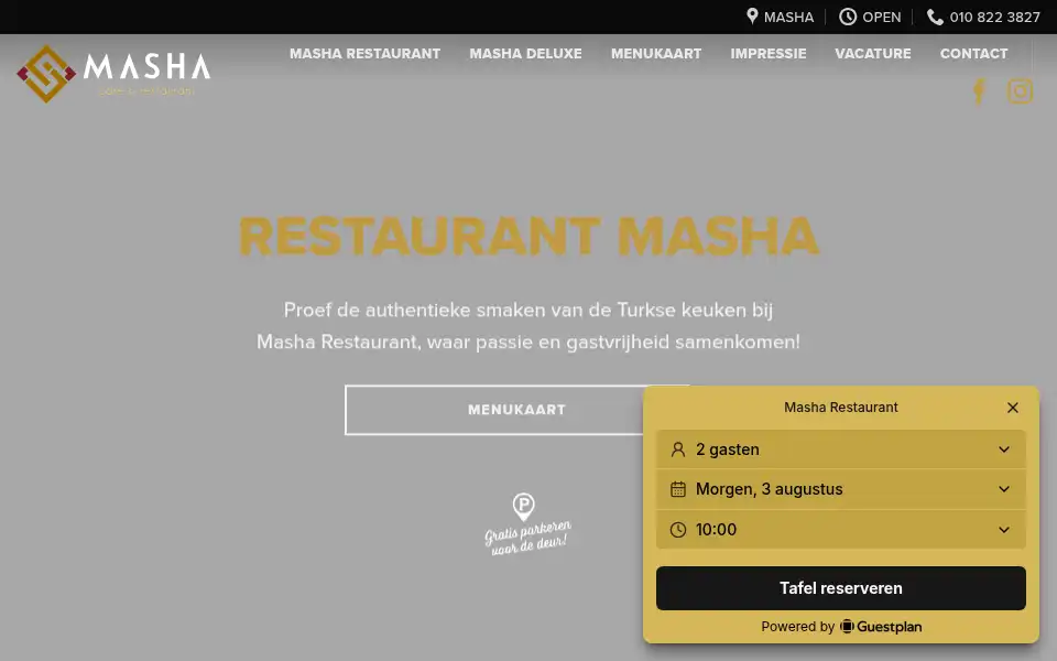 Screenshot of masha.nl