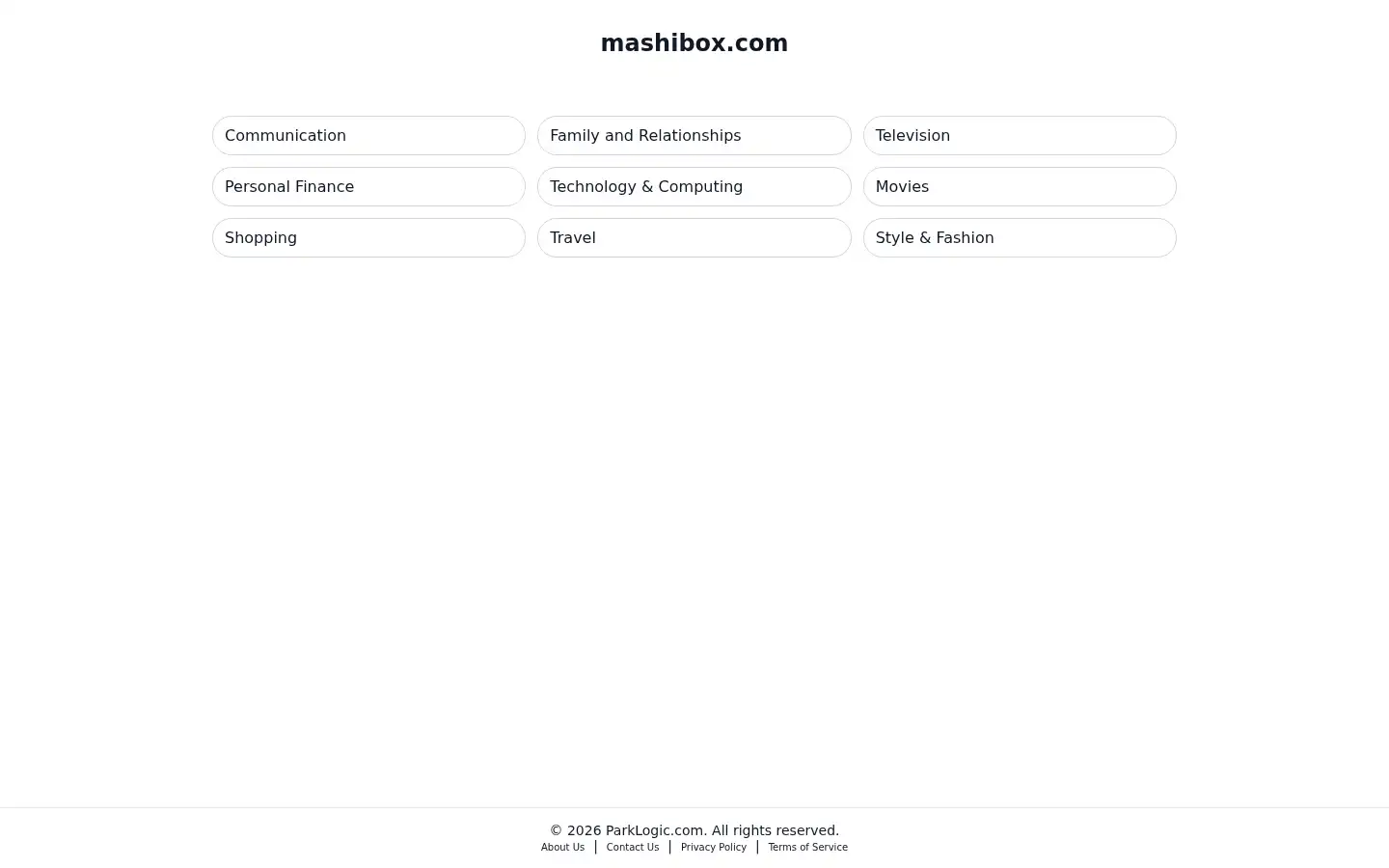 Screenshot of mashibox.com
