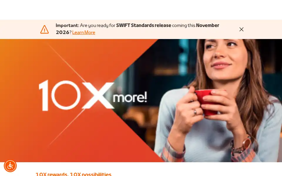 Screenshot of mashreqbank.com