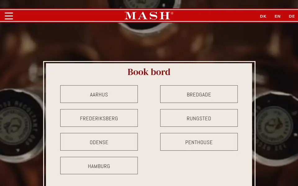 Screenshot of mashsteak.dk
