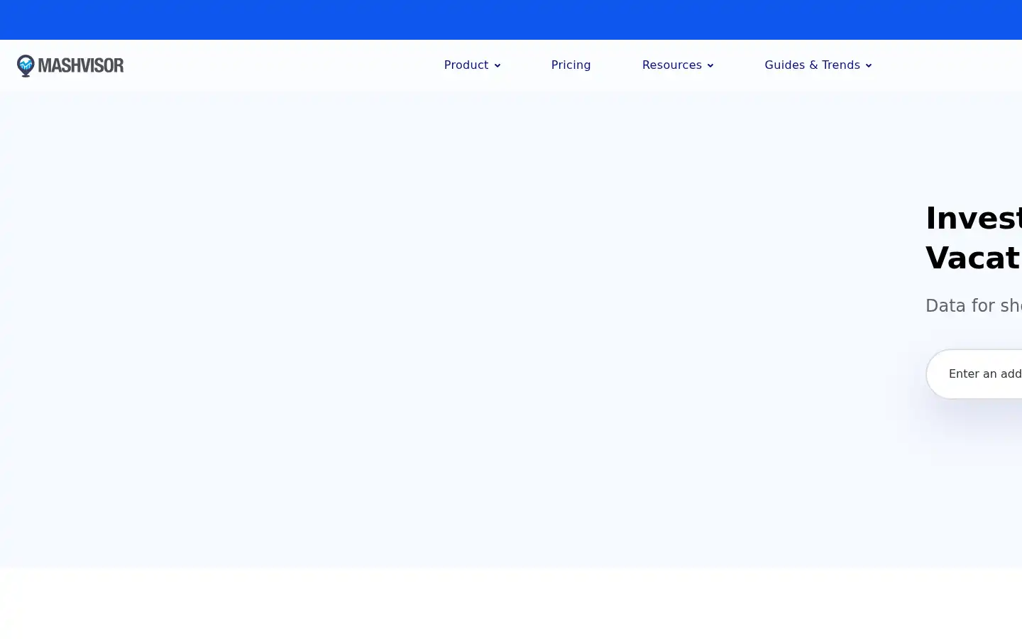 Screenshot of mashvisor.com