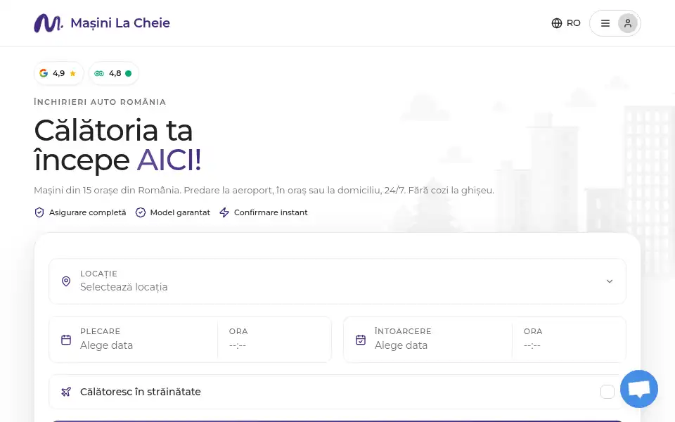 Screenshot of masinilacheie.ro