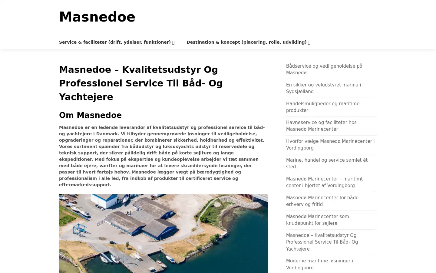 Screenshot of masnedoe.dk