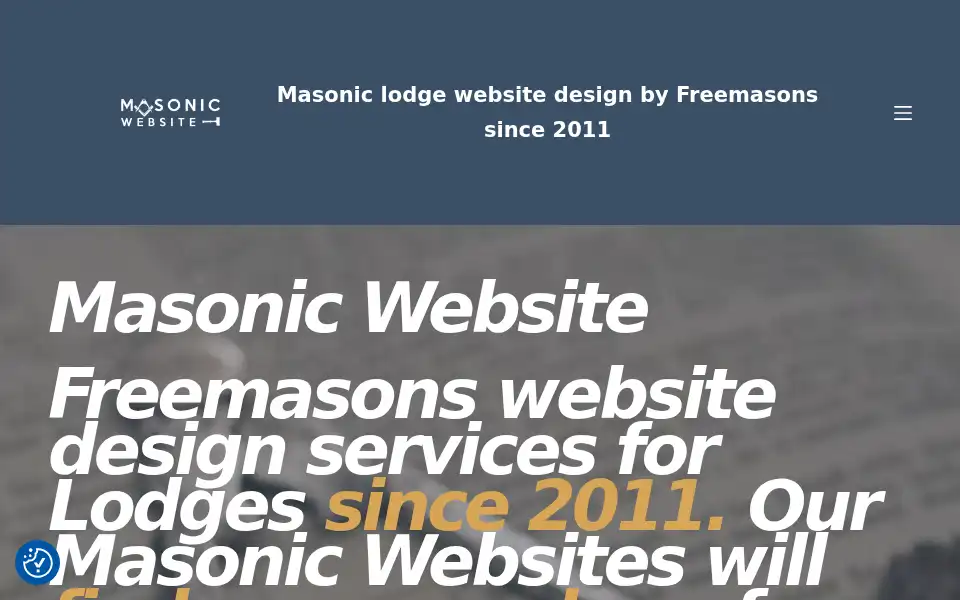 Screenshot of masonicwebsite.co.uk