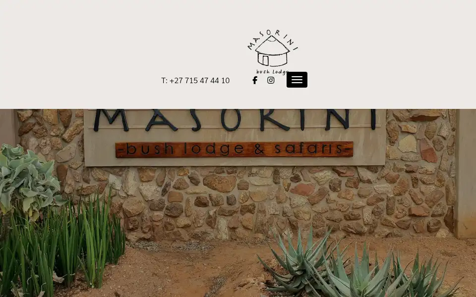 Screenshot of masorinibushlodge.com