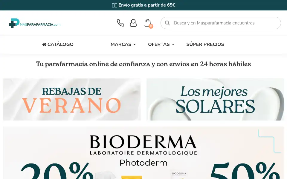 Screenshot of masparafarmacia.com