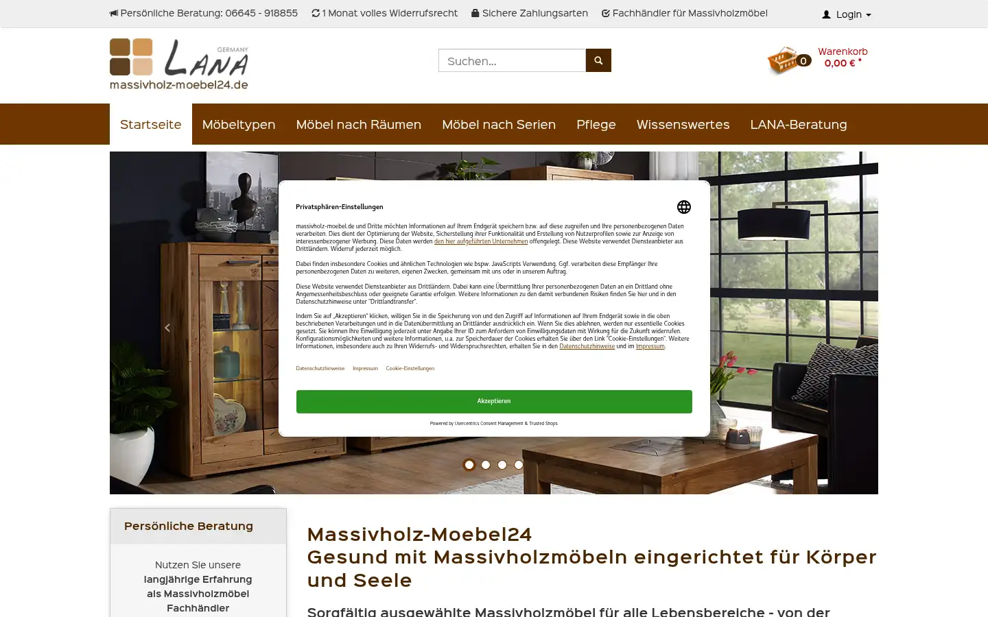 Screenshot of massivholz-moebel24.de