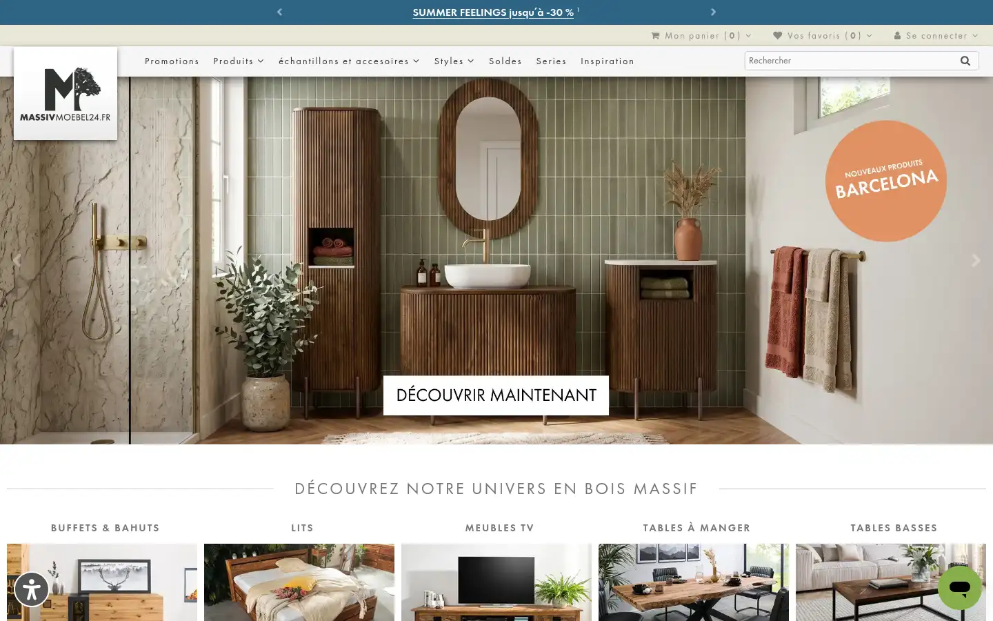 Screenshot of massivmoebel24.fr