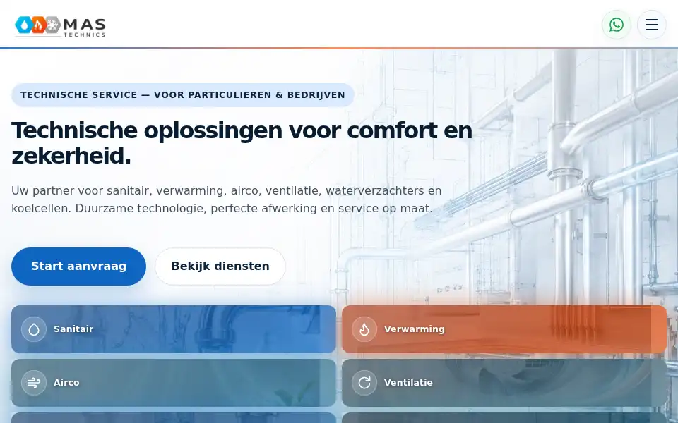 Screenshot of mastechnics.be