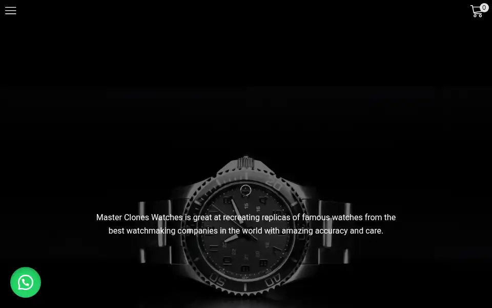 Screenshot of masterclonewatches.com