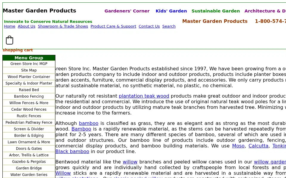 Screenshot of mastergardenproducts.com