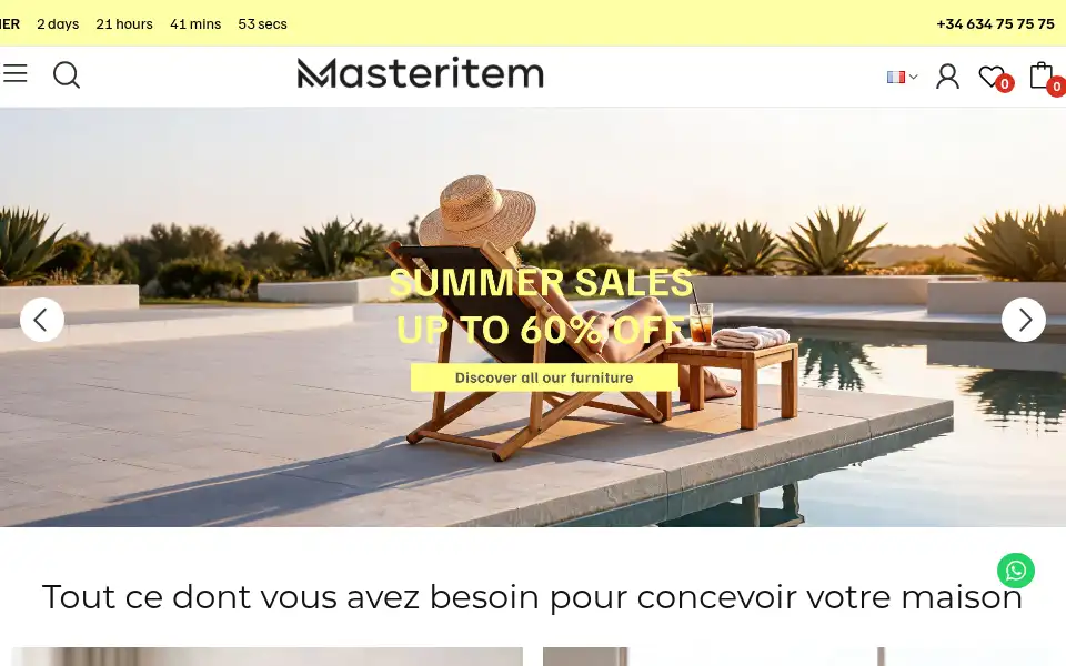 Screenshot of masteritem.com