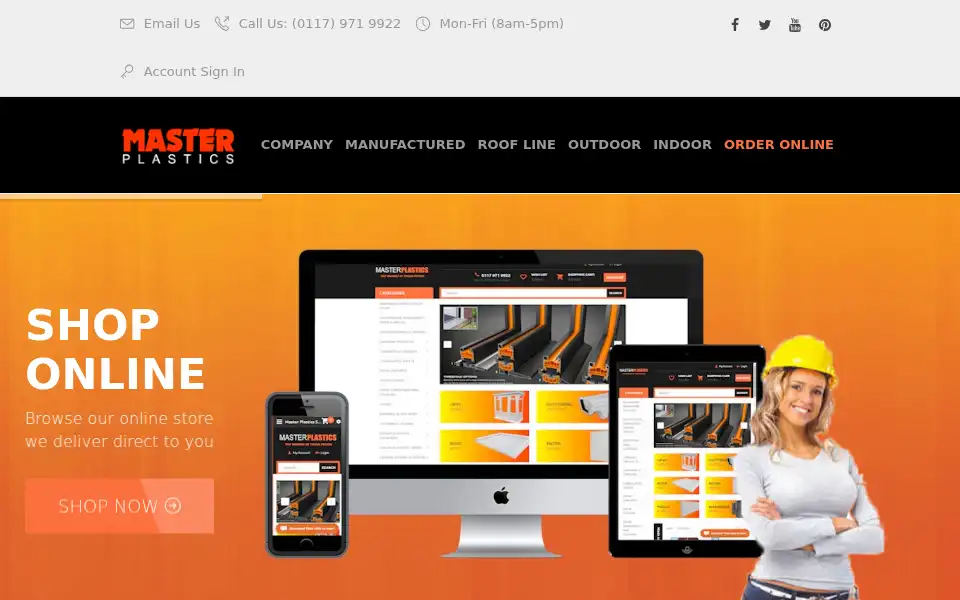 Screenshot of masterplastics.co.uk