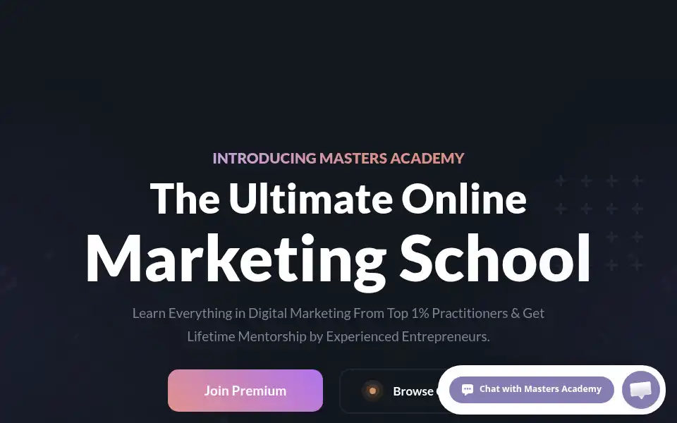 Screenshot of masters-academy.com