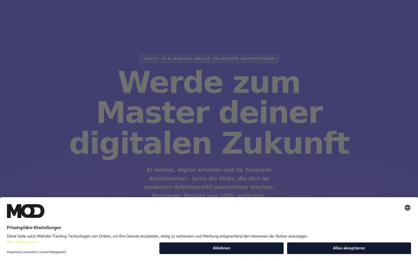 Screenshot of masters-of-marketing.de