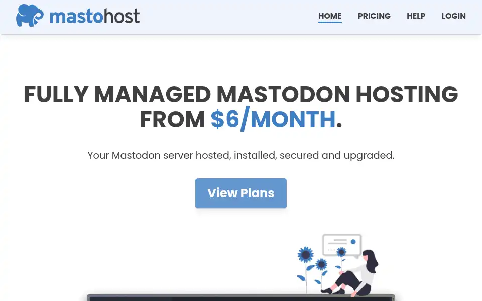 Screenshot of masto.host