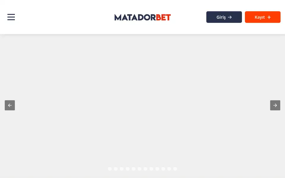 Screenshot of matadorbet.com