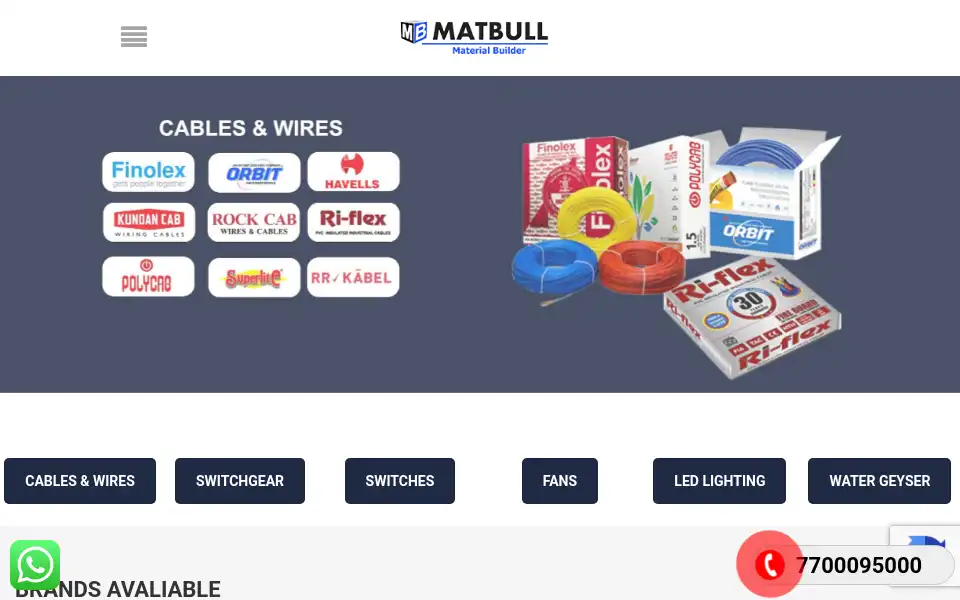 Screenshot of matbull.com