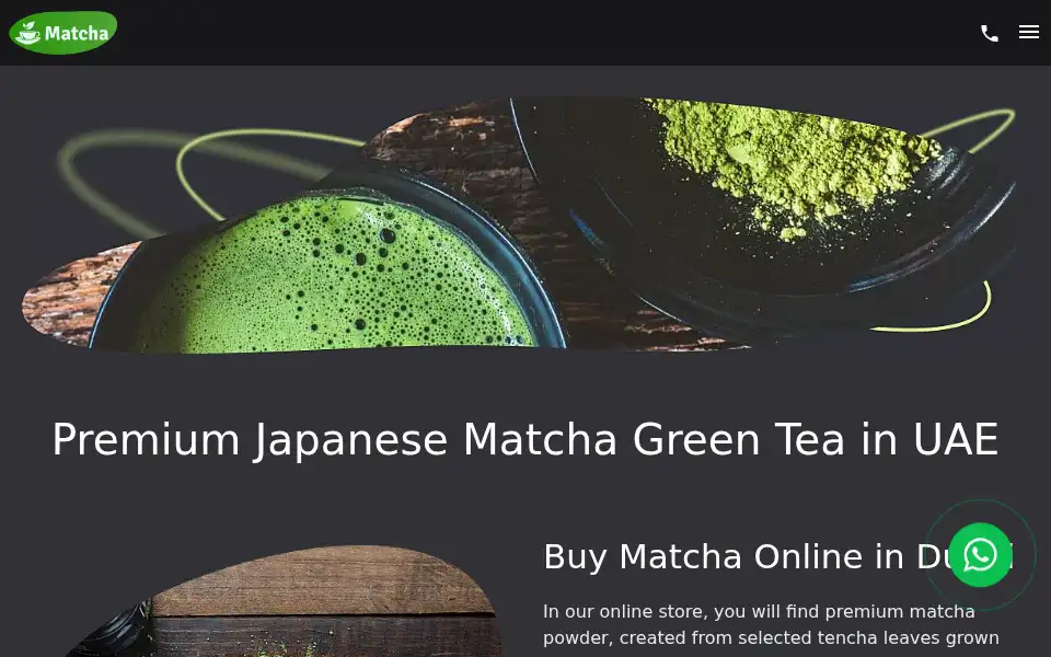 Screenshot of matcha.ae