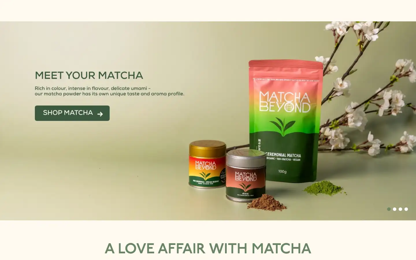 Screenshot of matchaandbeyond.com