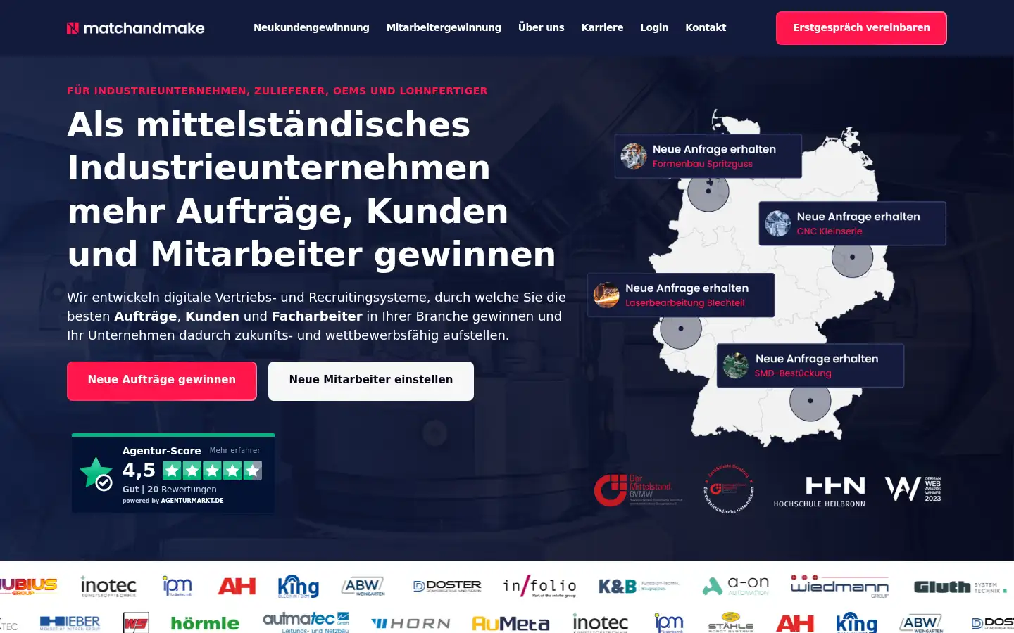 Screenshot of matchandmake.de