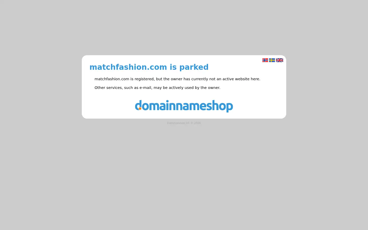 Screenshot of matchfashion.com