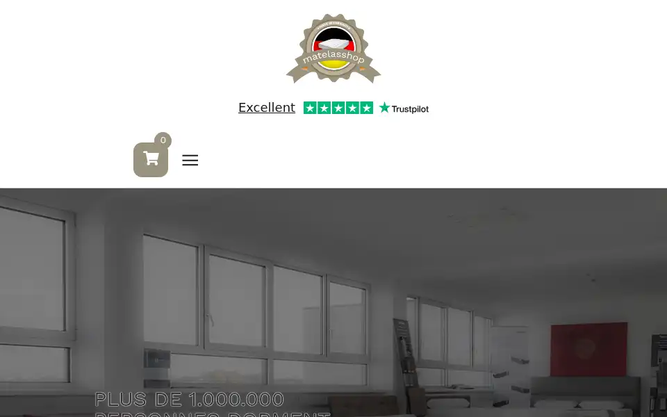 Screenshot of matelasshop.com