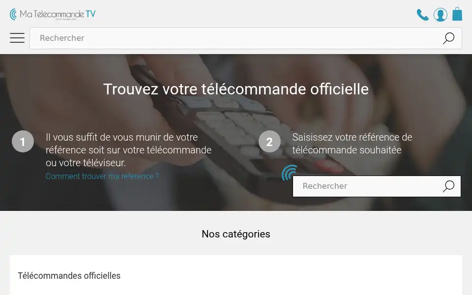 Screenshot of matelecommandetv.com