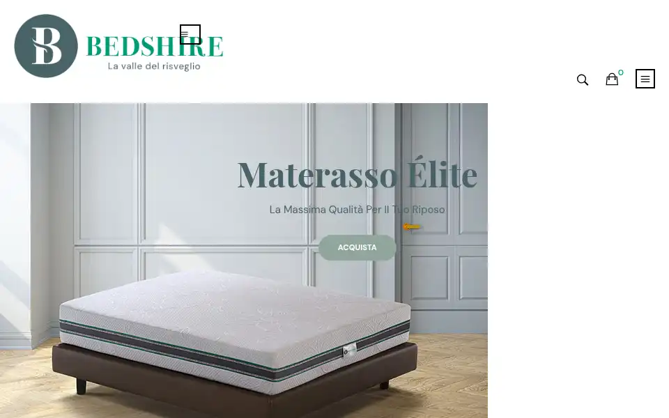Screenshot of materassobedshire.it