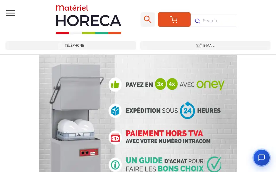 Screenshot of materiel-horeca.com