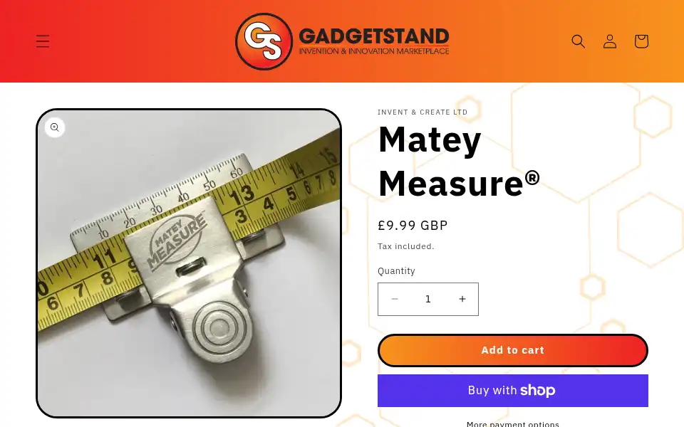 Screenshot of mateymeasure.com