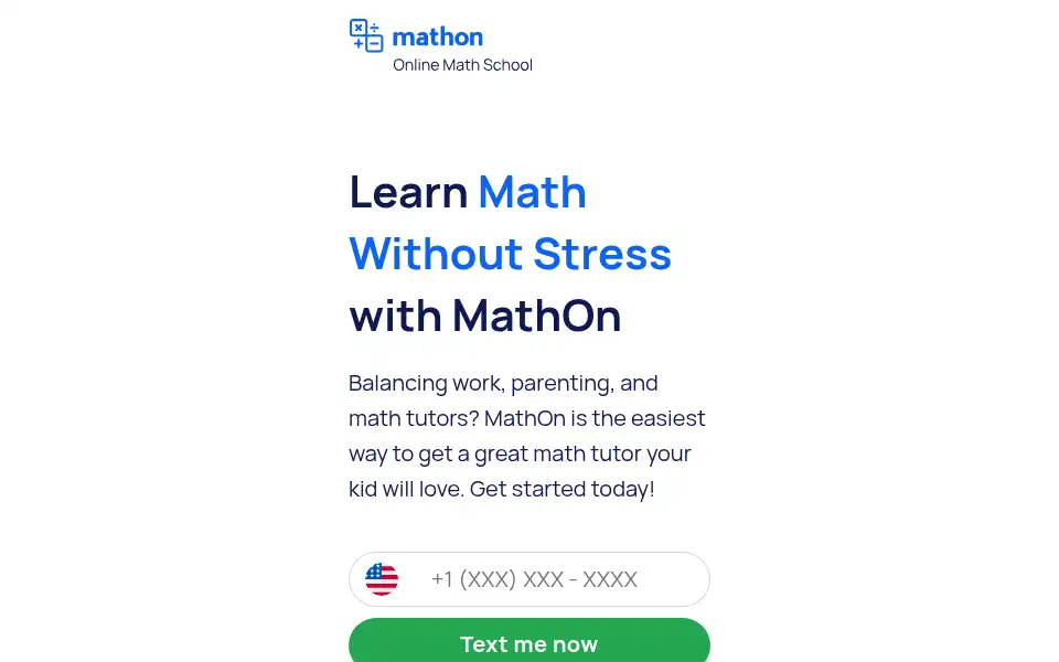 Screenshot of math-on.com