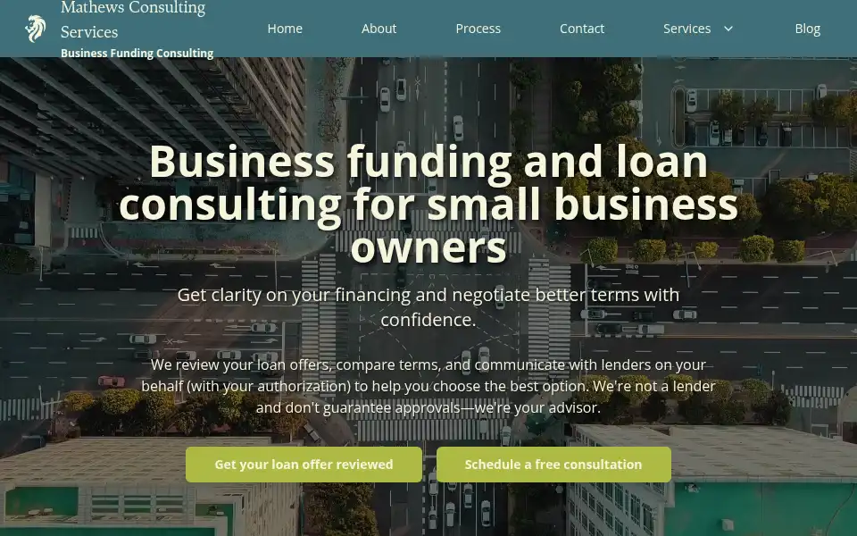 Screenshot of mathewsconsultingservices.com