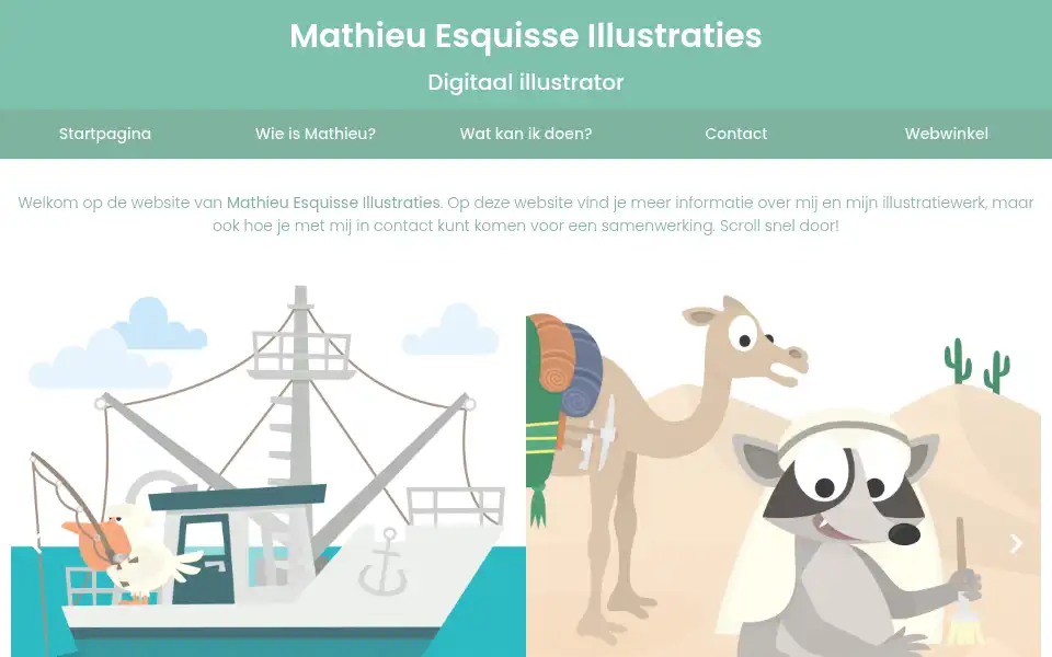 Screenshot of mathieuesquisse.com