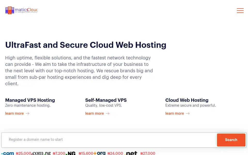 Screenshot of maticscloud.com